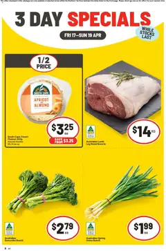Preview of catalogue IGA 3 Day Specials NT from shop IGA valid 17/04/2026