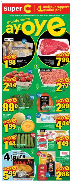 Preview of leaflet Weekly flyer / circulaire from shop Super C is valid from Aug 28, 2025