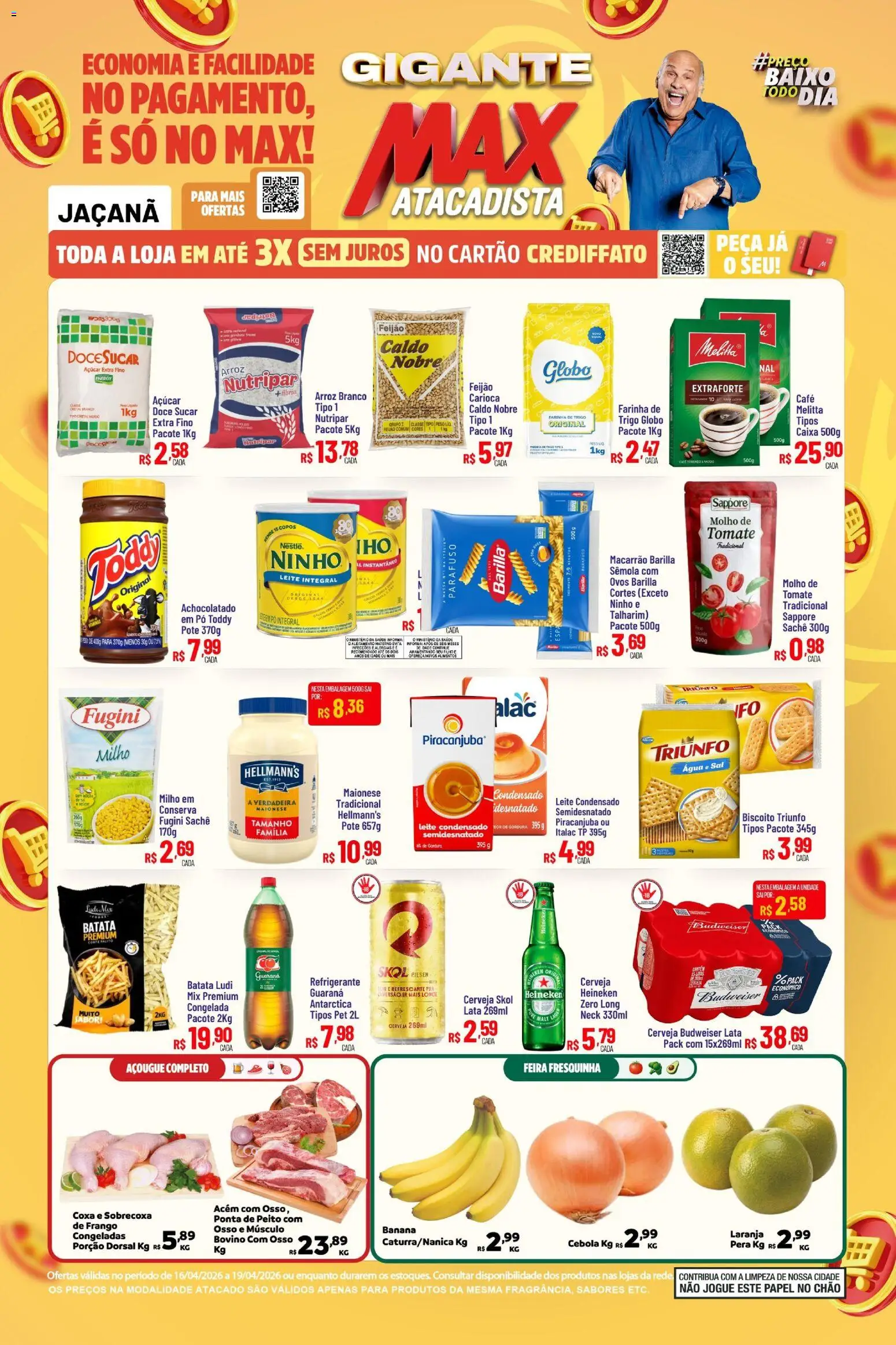 Pré-Visualização do folheto "Max Atacadista ofertas FDS" da loja Max Atacadista válido a partir de 16/04/2026