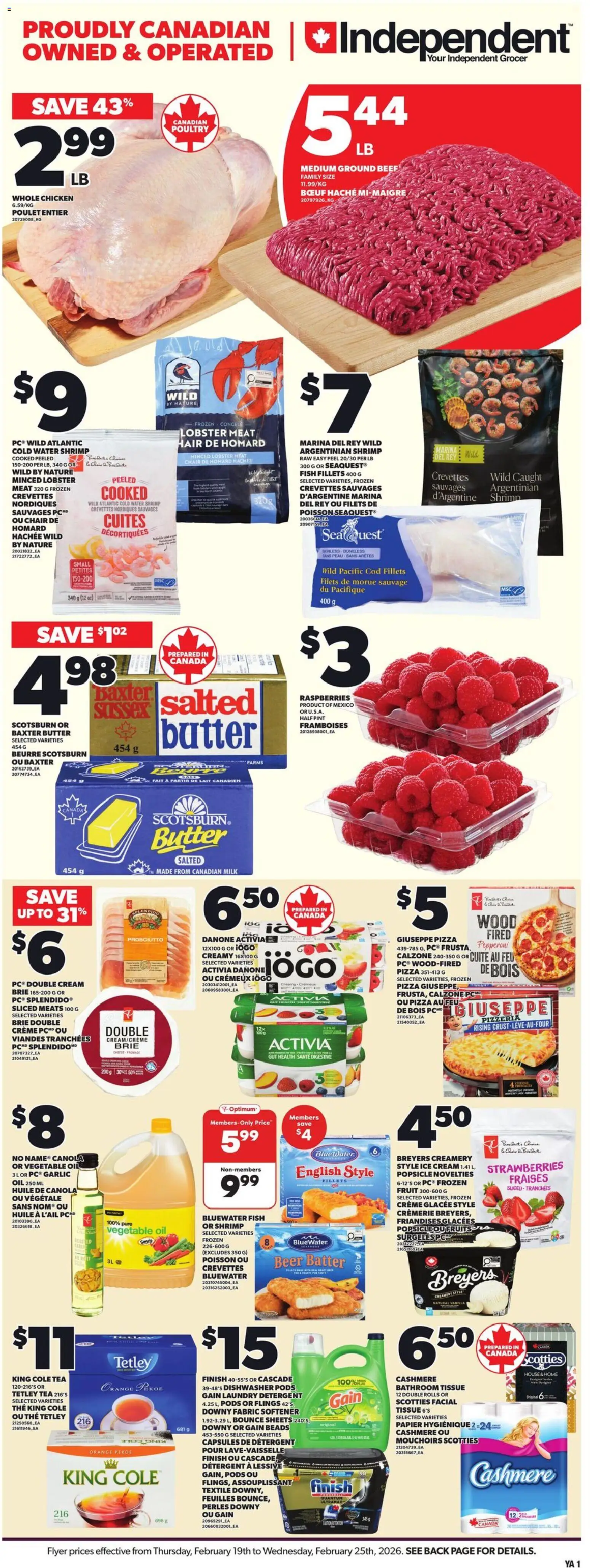 Preview of leaflet Weekly Flyer - NS from shop Independent Grocer is valid from Feb 19, 2026