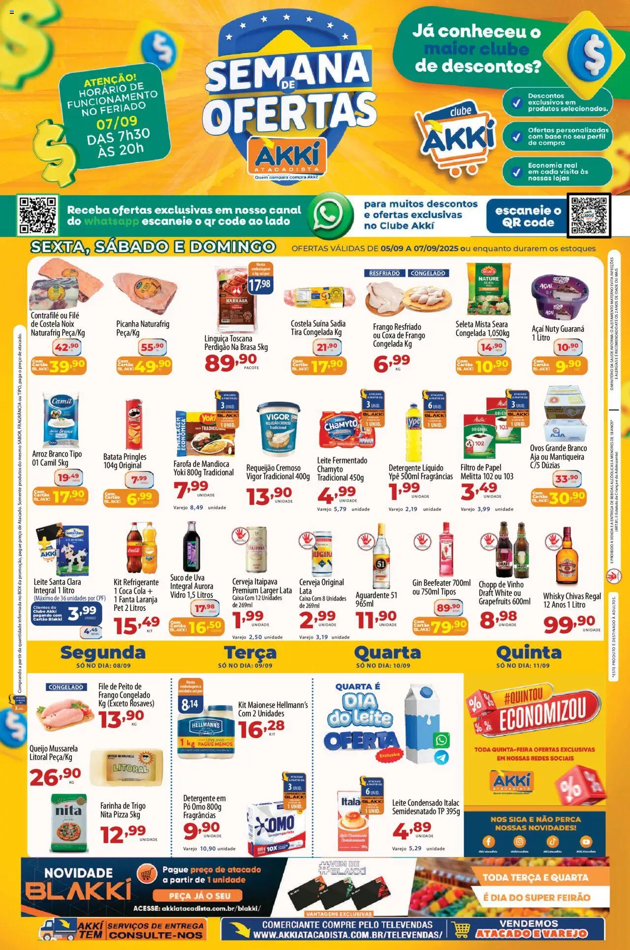 Akki Atacadista folheto "Ofertas da semana" válido a partir de 05/09/2025 - número de página 1