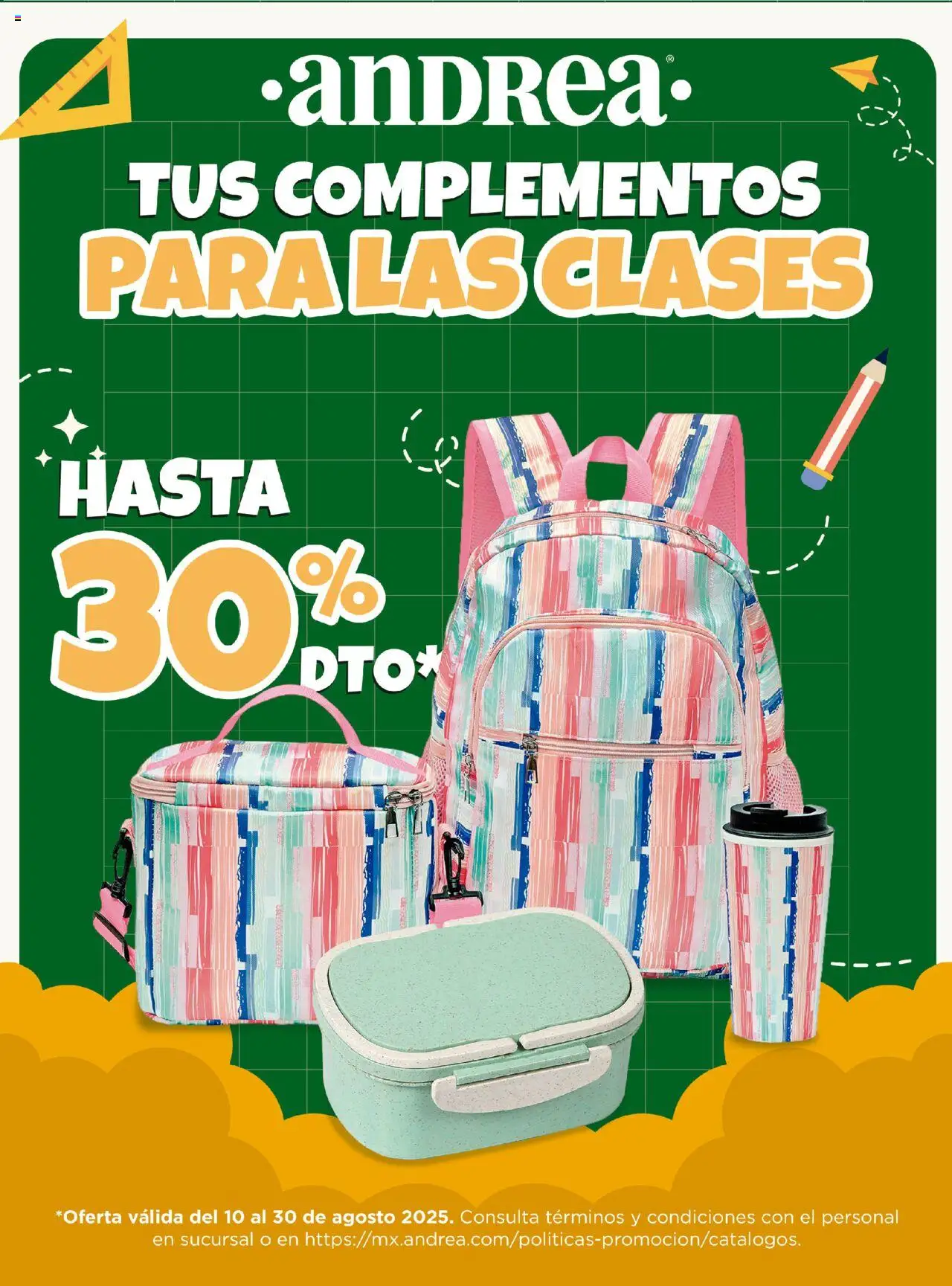 Catálogo Regreso a Clases Andrea y sus promociones válidas desde el 10/08/2025 - Número de página 1