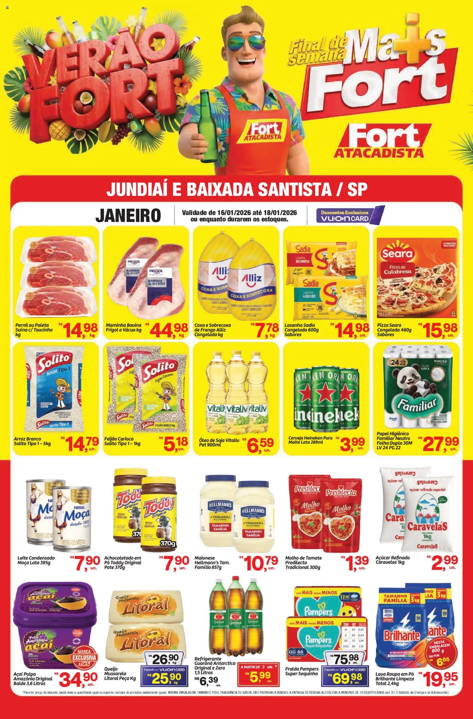 Pré-Visualização do folheto "Ofertas da semana" da loja Fort Atacadista válido a partir de 16/01/2026
