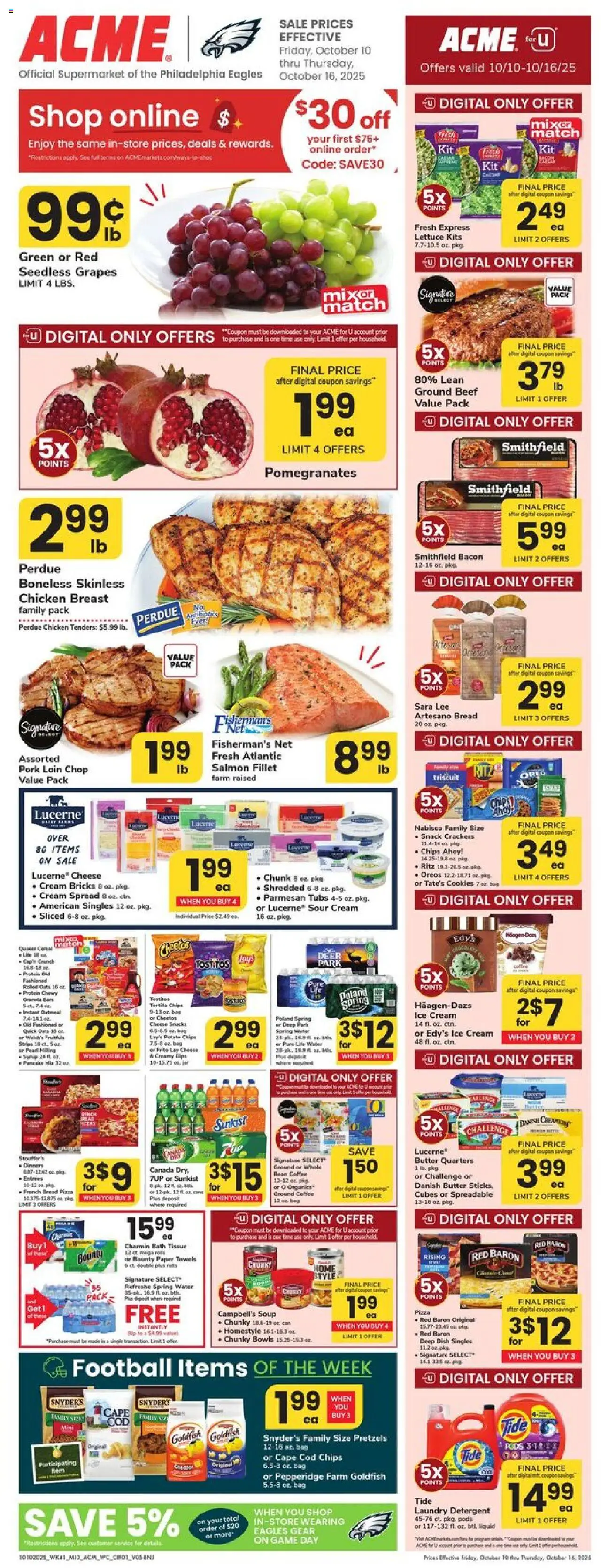 Acme Weekly Ad - NJ from 10/10/2025 - Circular, Flyer - Page number 1