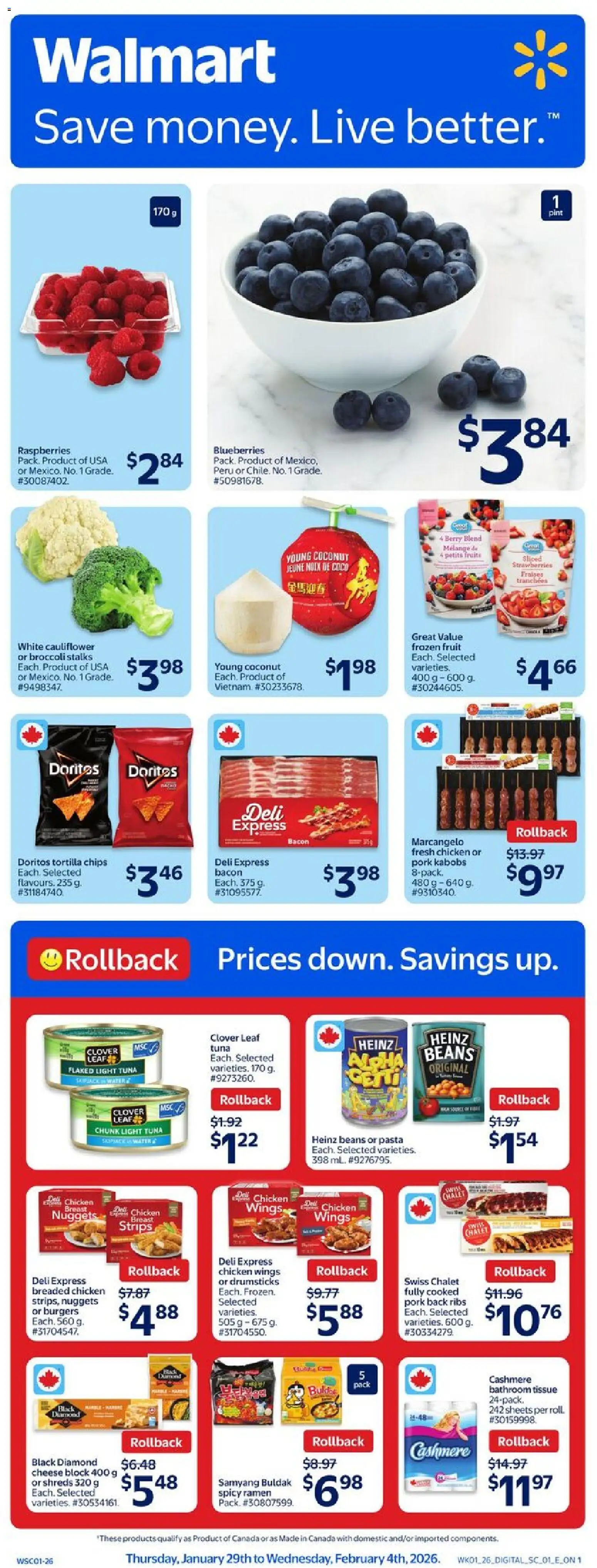 Preview of leaflet Weekly Flyer from shop Walmart is valid from Jan 29, 2026