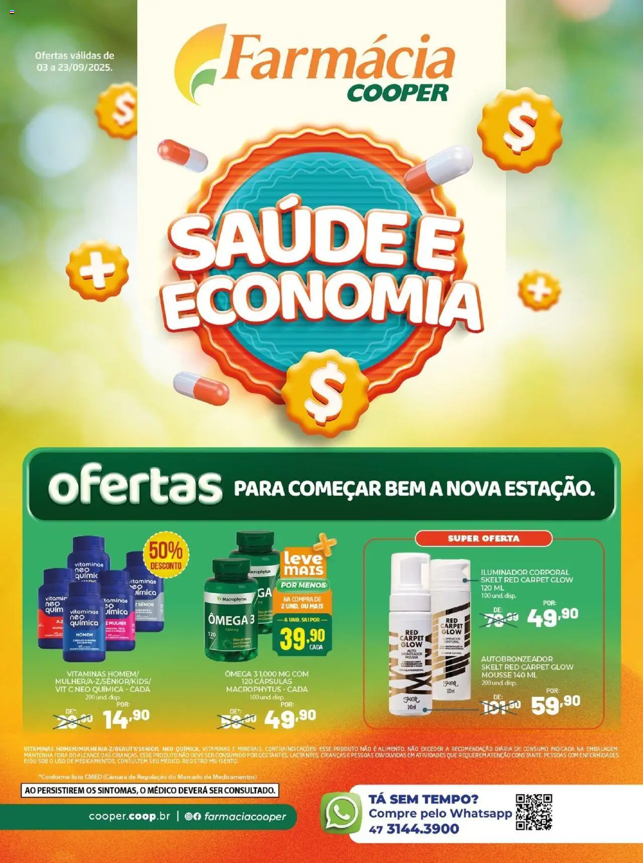 Cooper folheto "Ofertas Farmácia" válido a partir de 03/09/2025 - número de página 1