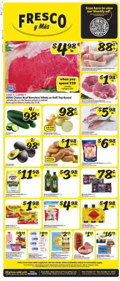 Ad Preview of Fresco y Más Weekly Ad from 10/15/2025