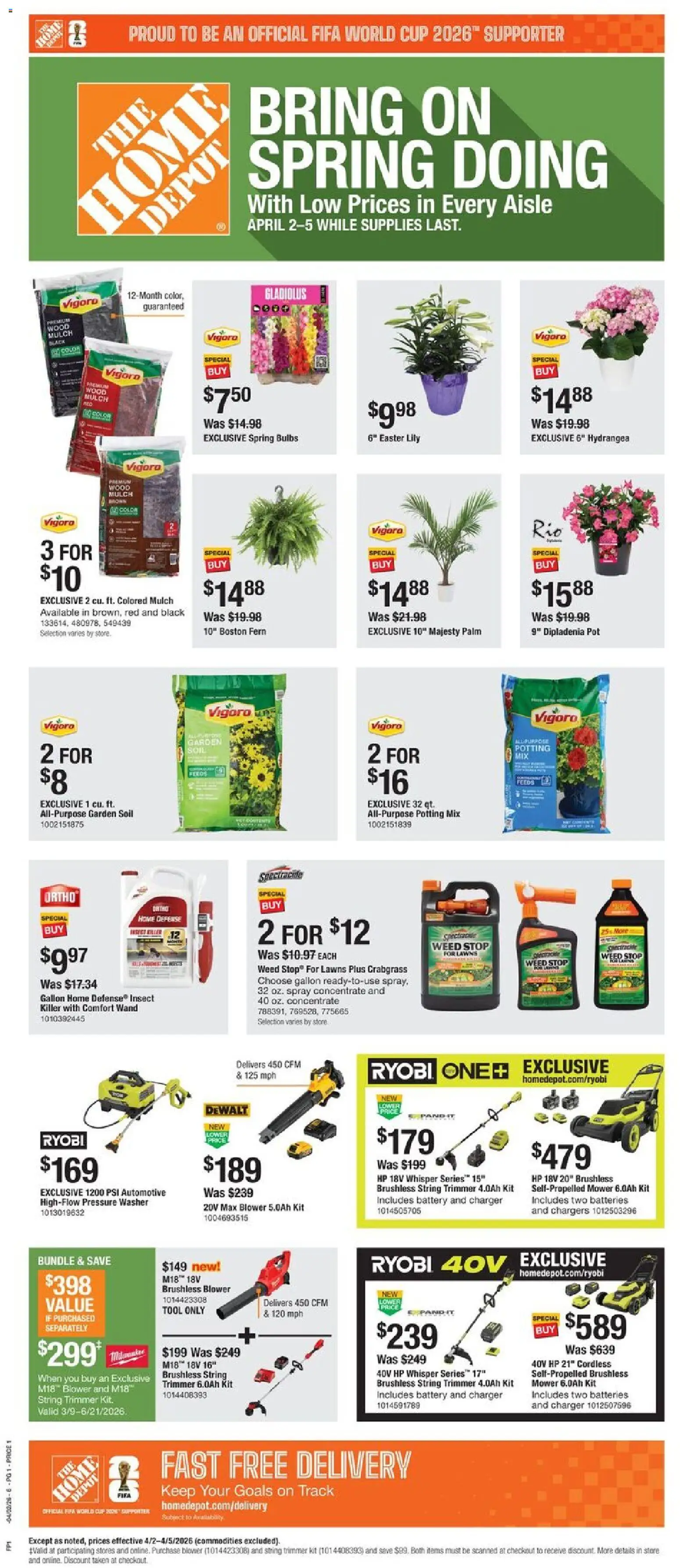 Ad Preview of Home Depot Home Depot Local Ad - AZ from 04/02/2026