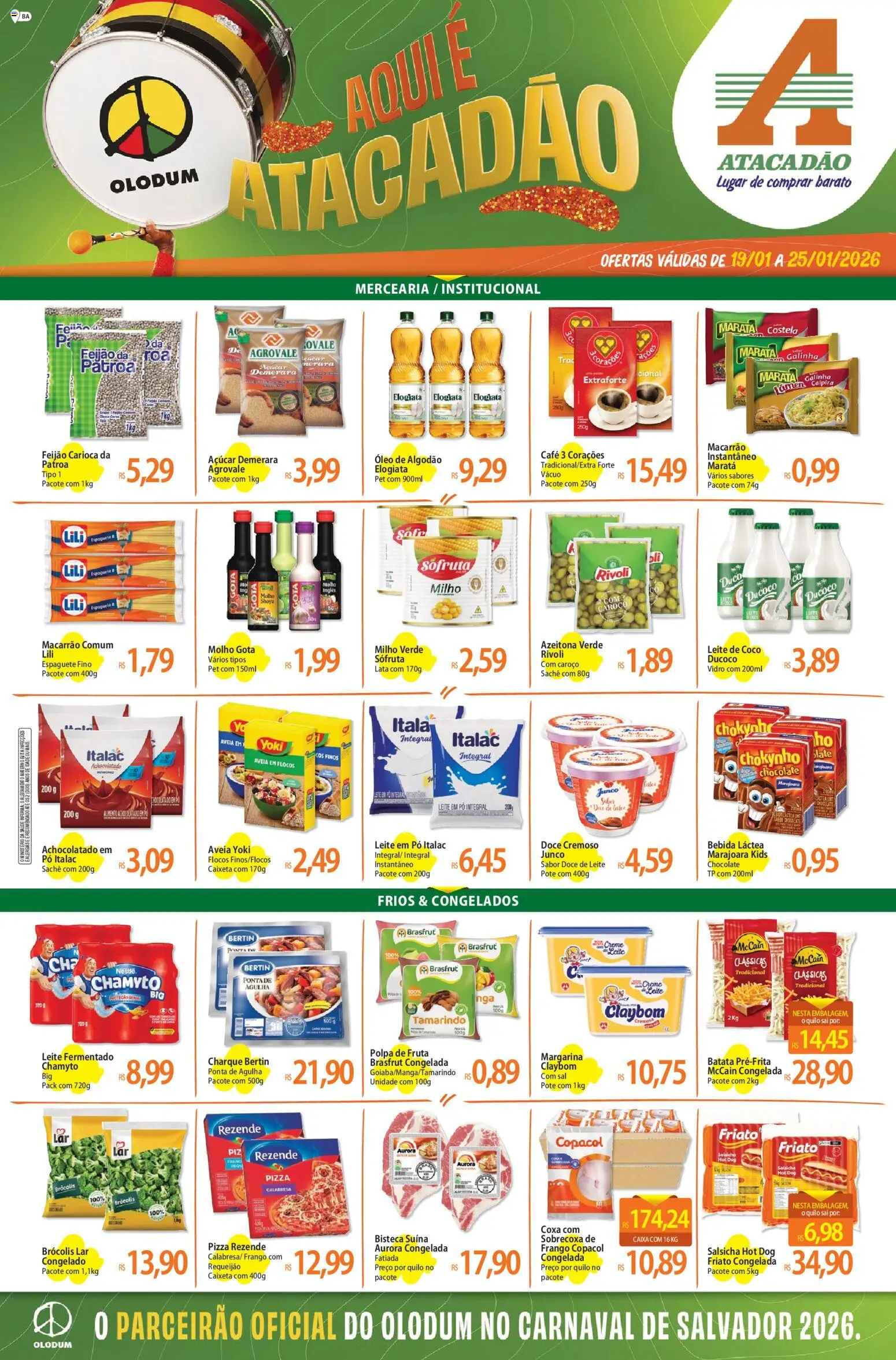 Pré-Visualização do folheto "Ofertas - BA" da loja Atacadão válido a partir de 19/01/2026