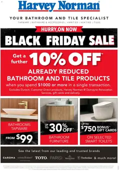 Preview of catalogue Black Friday from shop Harvey Norman valid 13/11/2025