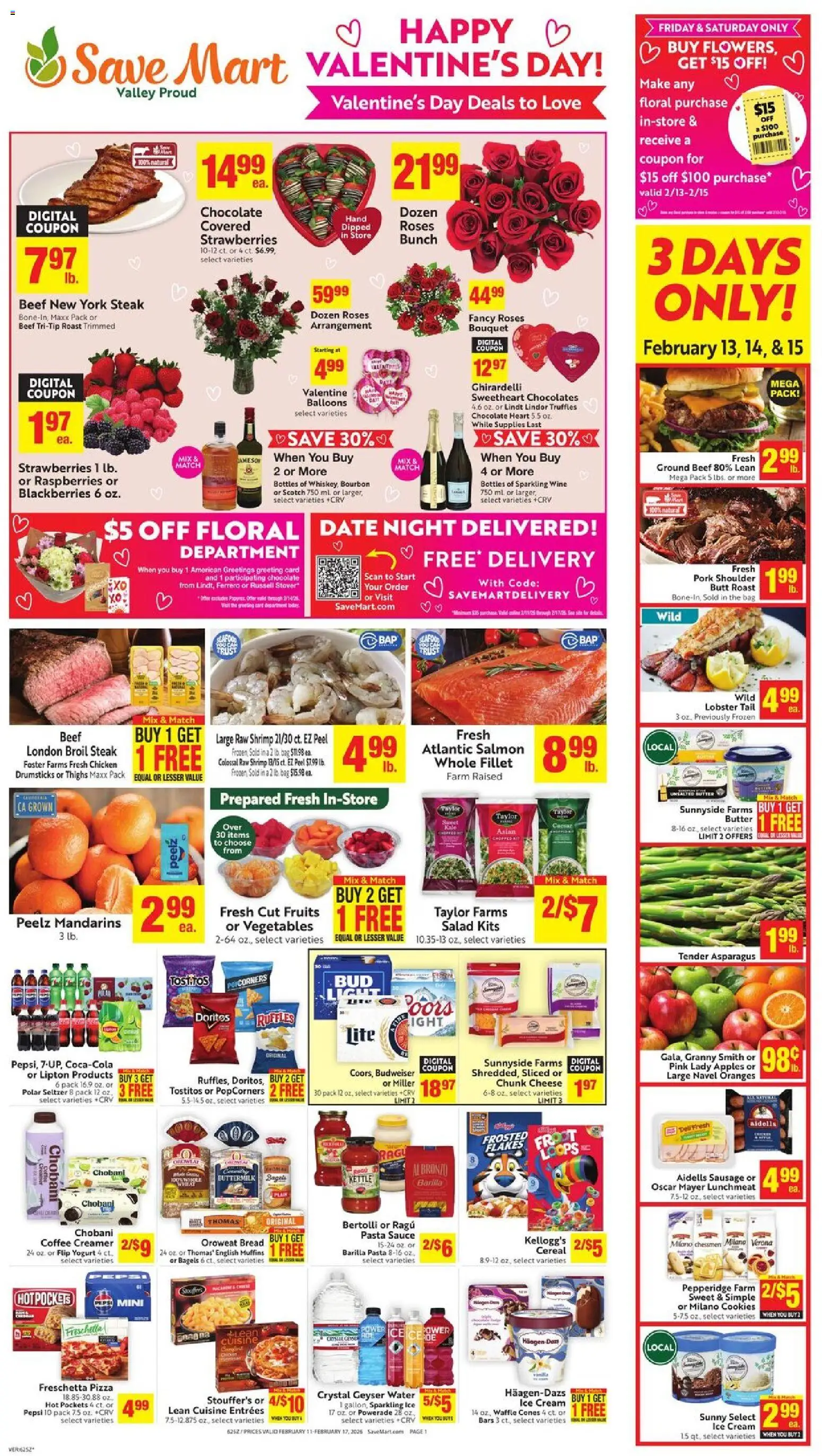 Ad Preview of Save Mart Weekly Ad from 02/11/2026