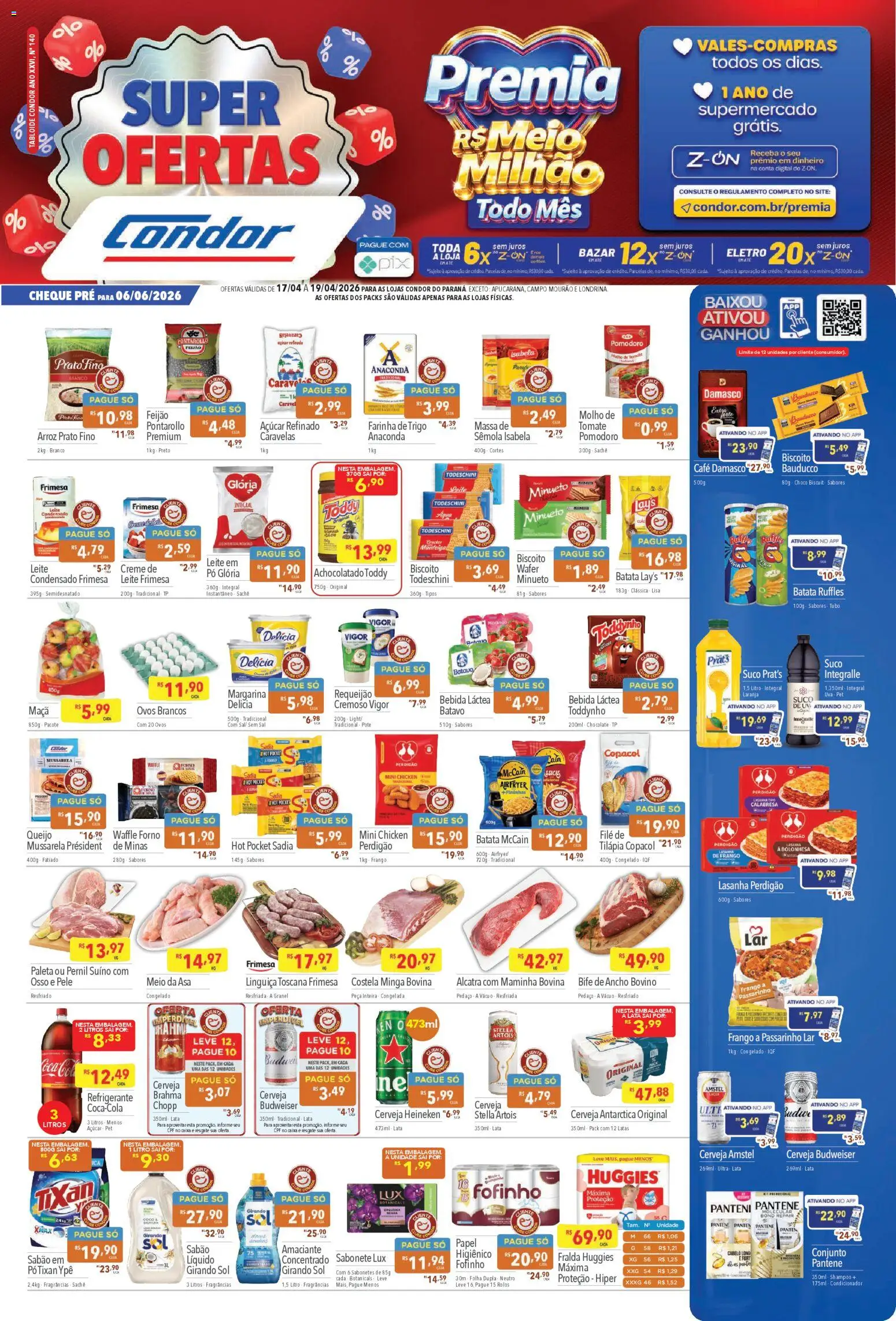 Pré-Visualização do folheto "Supermercados Condor ofertas FDS" da loja Supermercados Condor válido a partir de 17/04/2026
