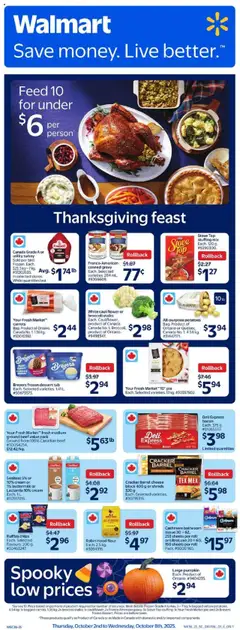 Preview of leaflet Weekly Flyer from shop Walmart is valid from Oct 02, 2025