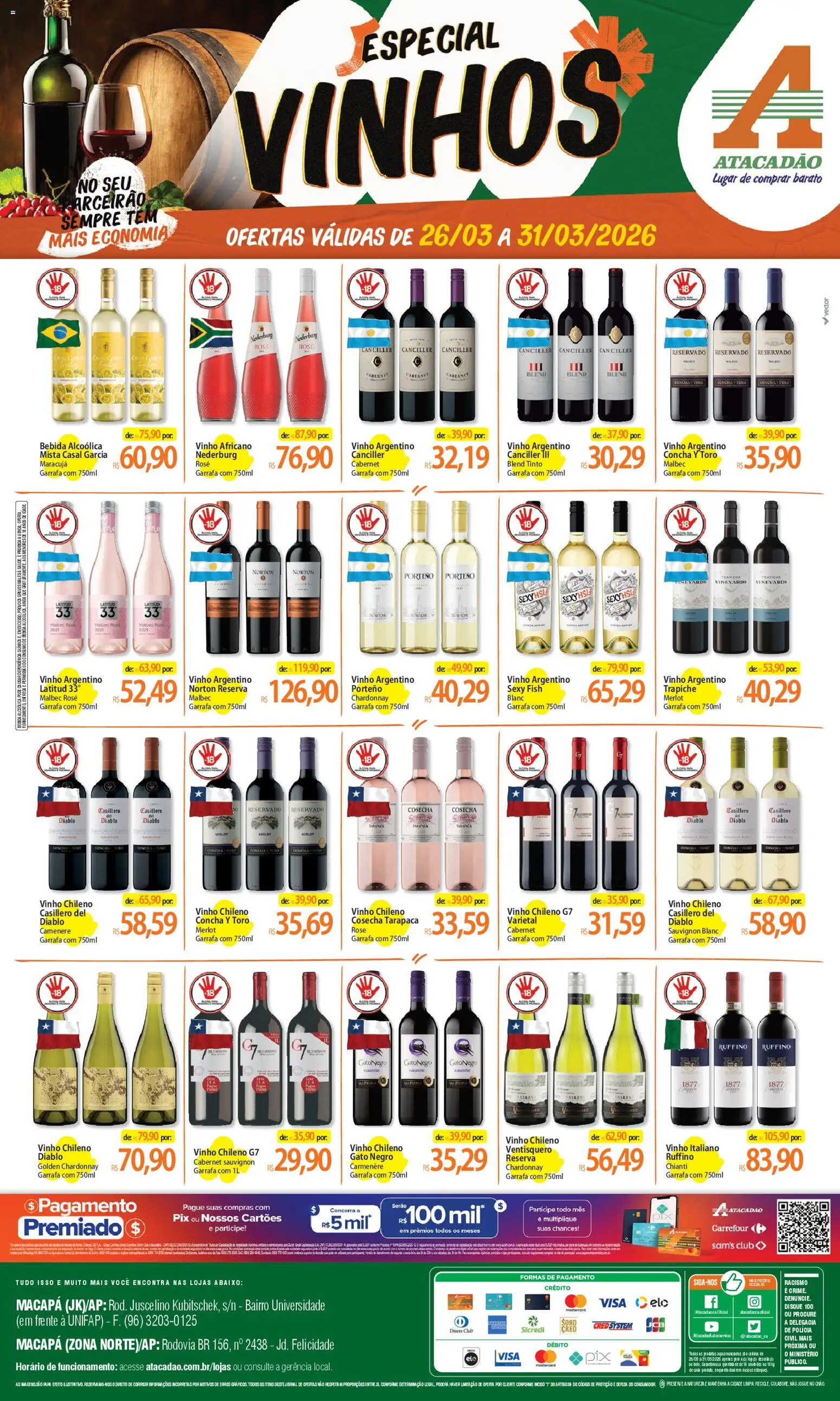 Pré-Visualização do folheto "Atacadão ofertas - AP" da loja Atacadão válido a partir de 26/03/2026