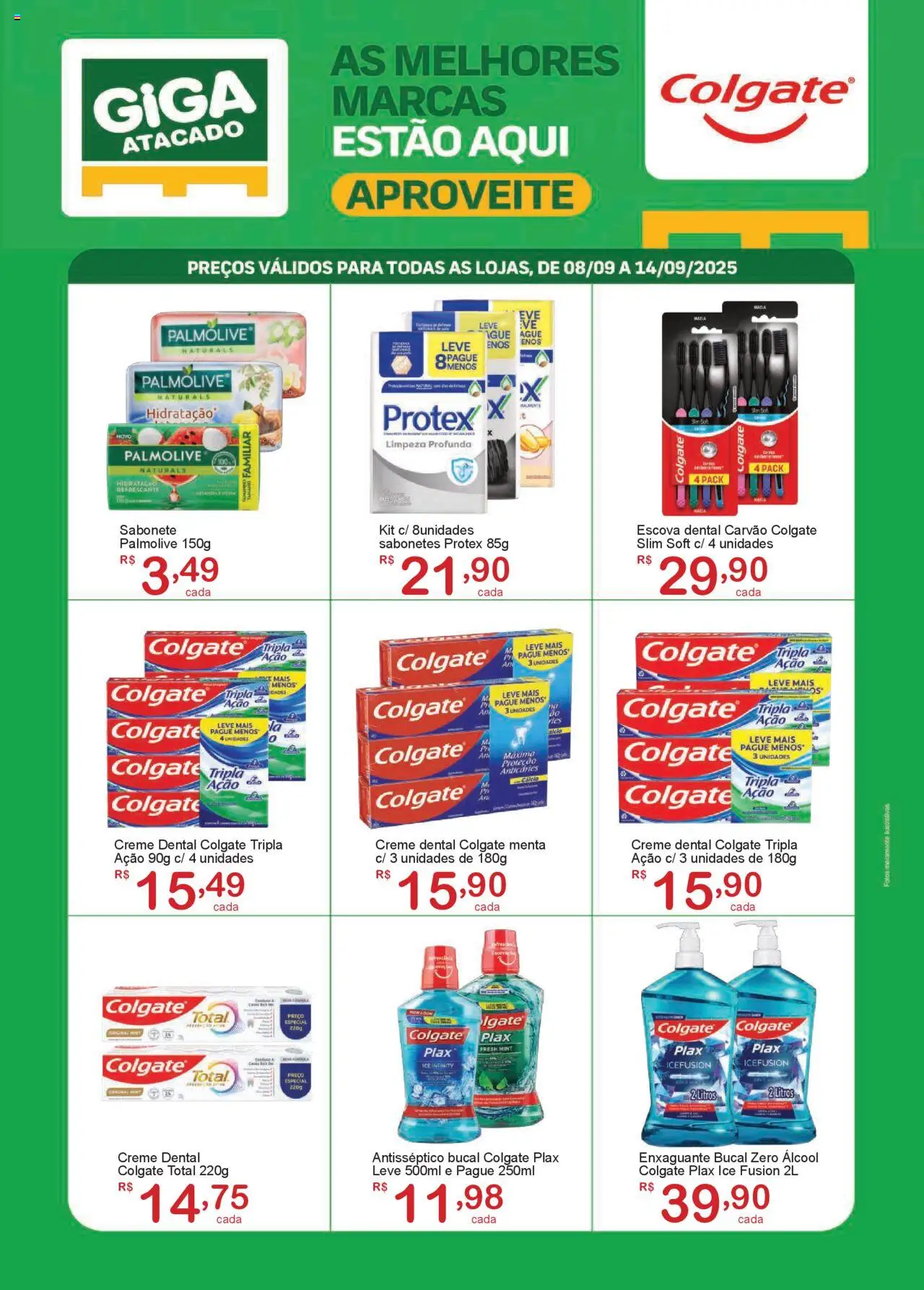GIGA Atacado folheto "Ofertas Colgate" válido a partir de 08/09/2025 - número de página 1