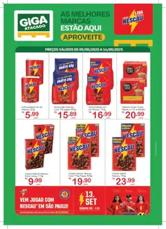 Pré-Visualização do folheto "Ofertas Nescau" da loja GIGA Atacado válido a partir de 05/09/2025