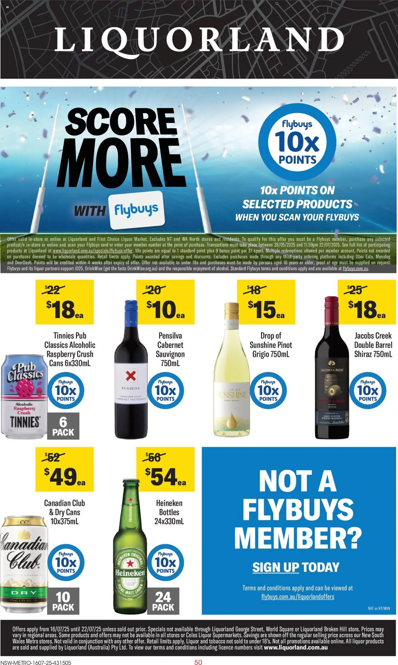 Liquorland catalogue valid from 16/07/2025 - page 1 - Heineken, Platforms, Raspberry