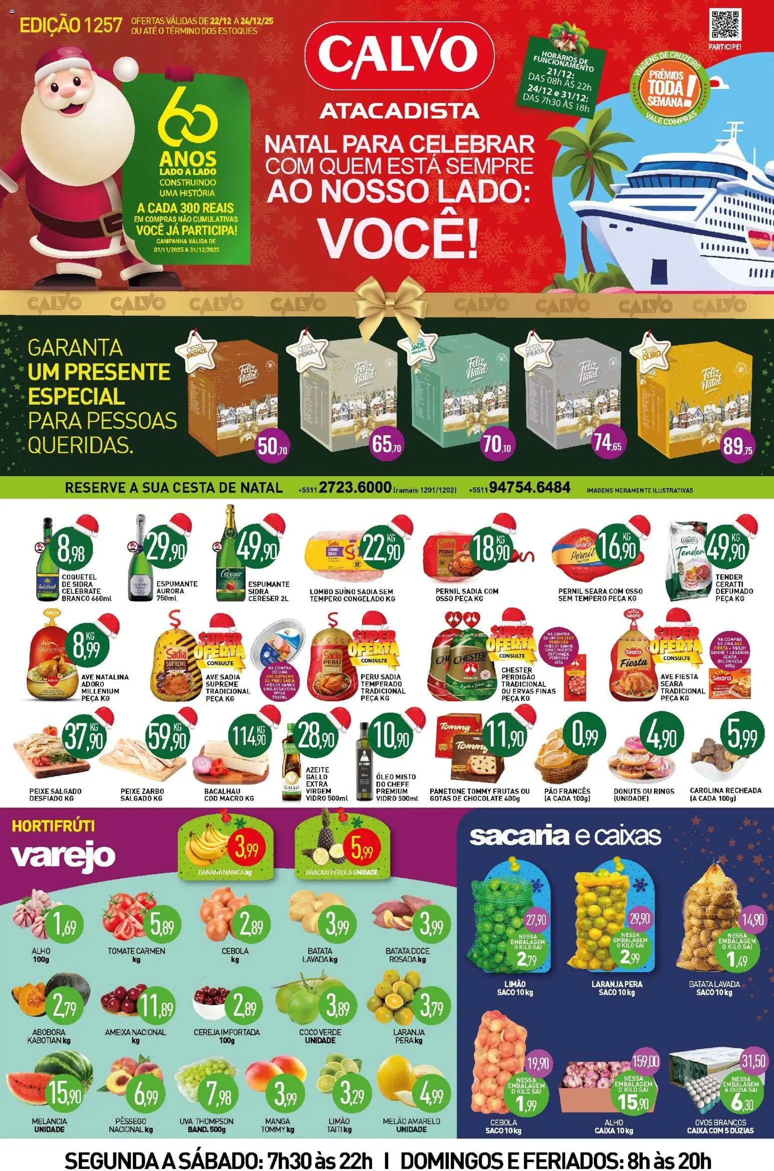 Pré-Visualização do folheto "Ofertas da semana" da loja Calvo Atacadista válido a partir de 22/12/2025
