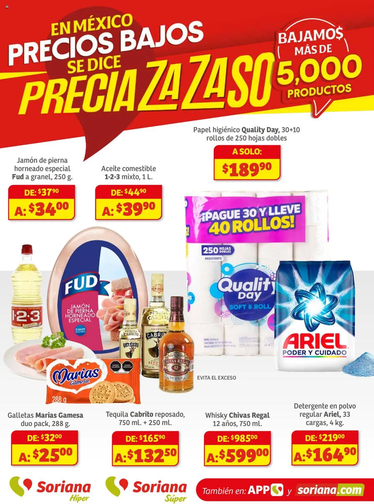 Preciazazaso Híper: Chih, Coah, Dur, NL, SLP, Tamps, Zac Soriana y sus promociones válidas desde el 18/09/2025 - Número de página 1