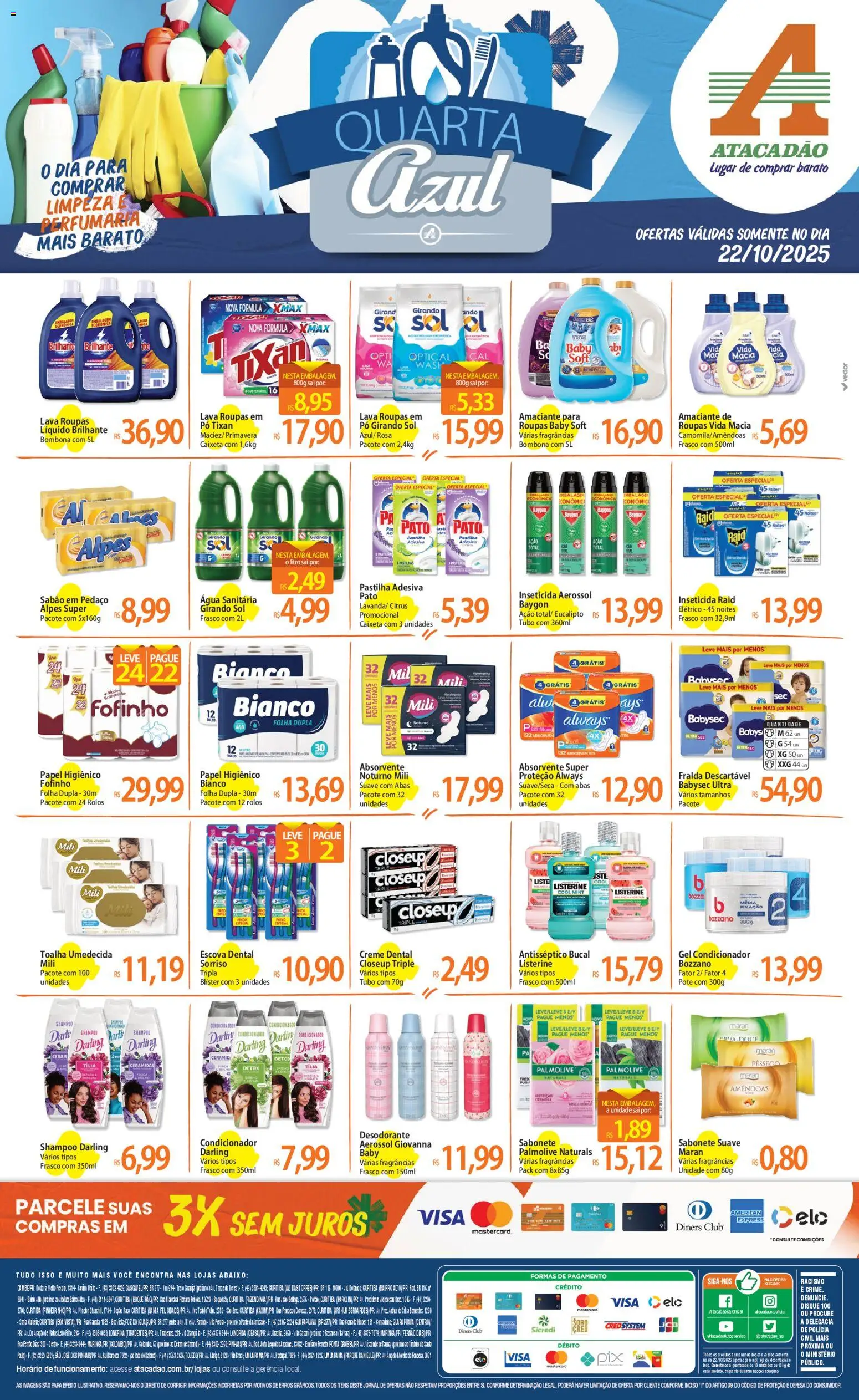Atacadão folheto "Ofertas - PR" válido a partir de 22/10/2025 - número de página 1