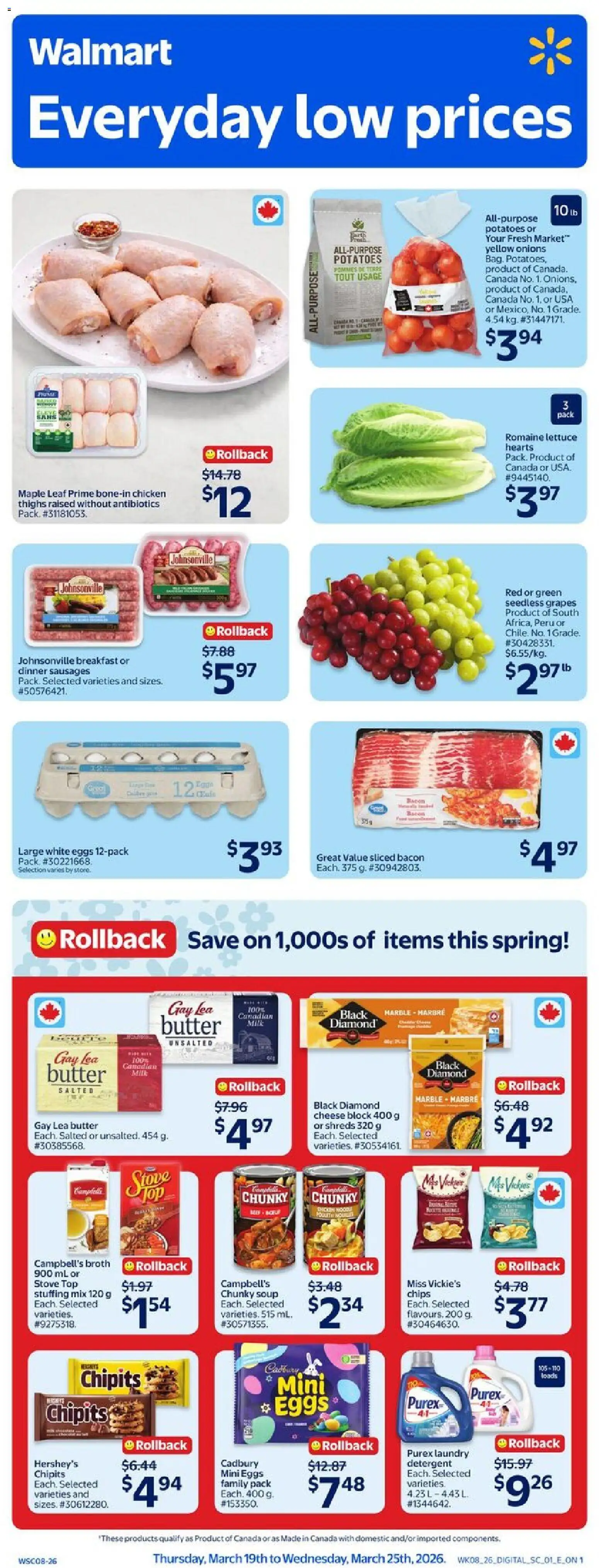 Preview of leaflet Walmart weekly flyer from shop Walmart is valid from Mar 19, 2026