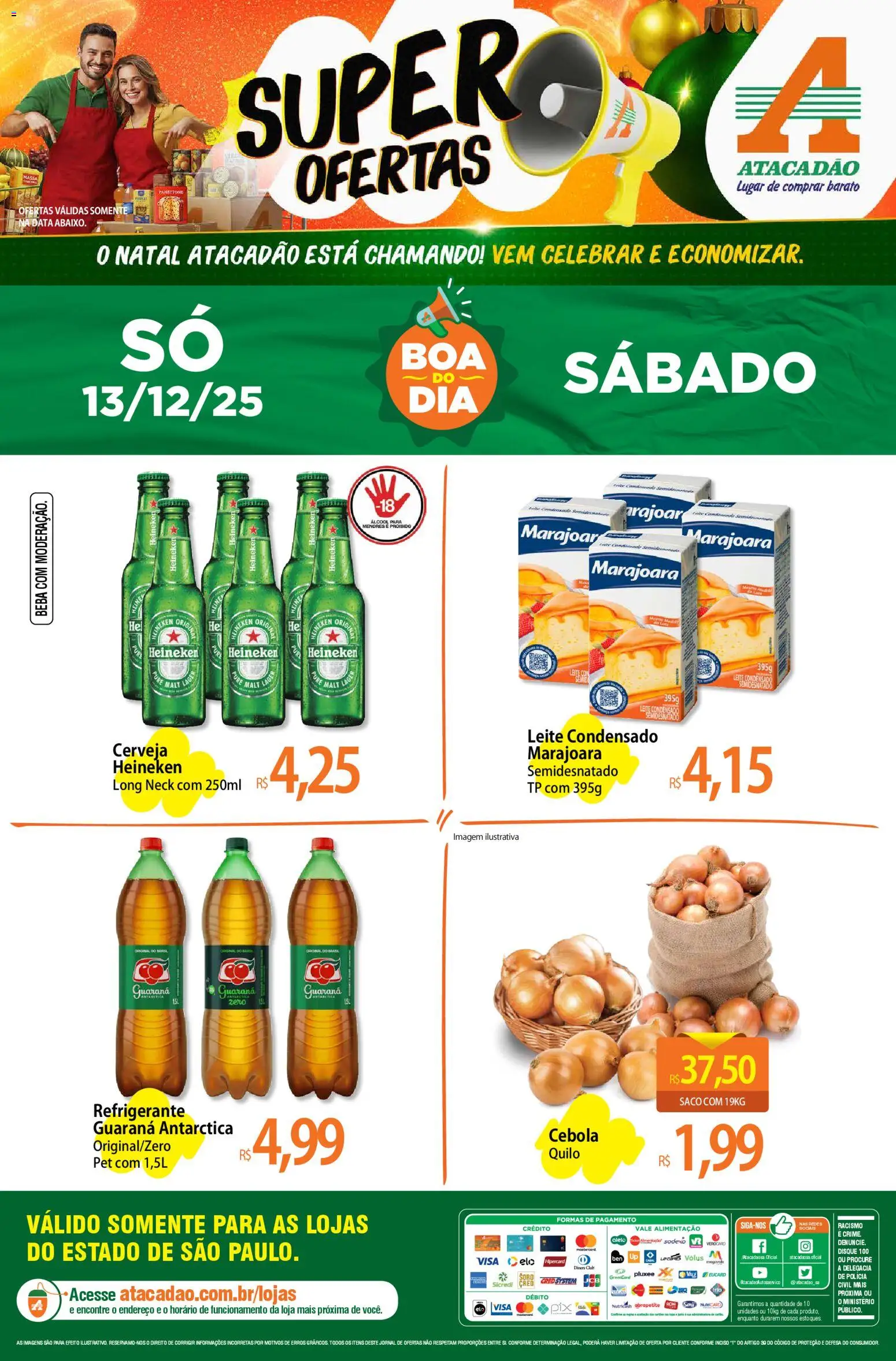 Pré-Visualização do folheto "Ofertas - SP" da loja Atacadão válido a partir de 13/12/2025