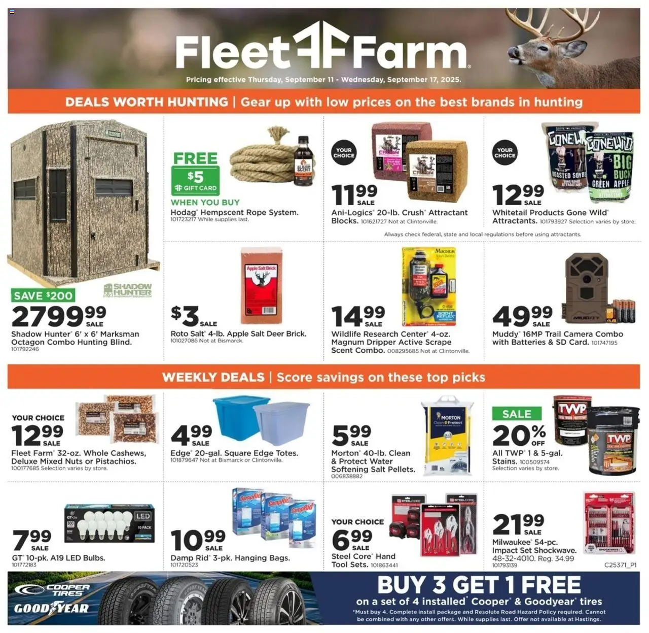 Mills Fleet Farm Weekly Ad from 09/11/2025 - Flyer - Page number 1