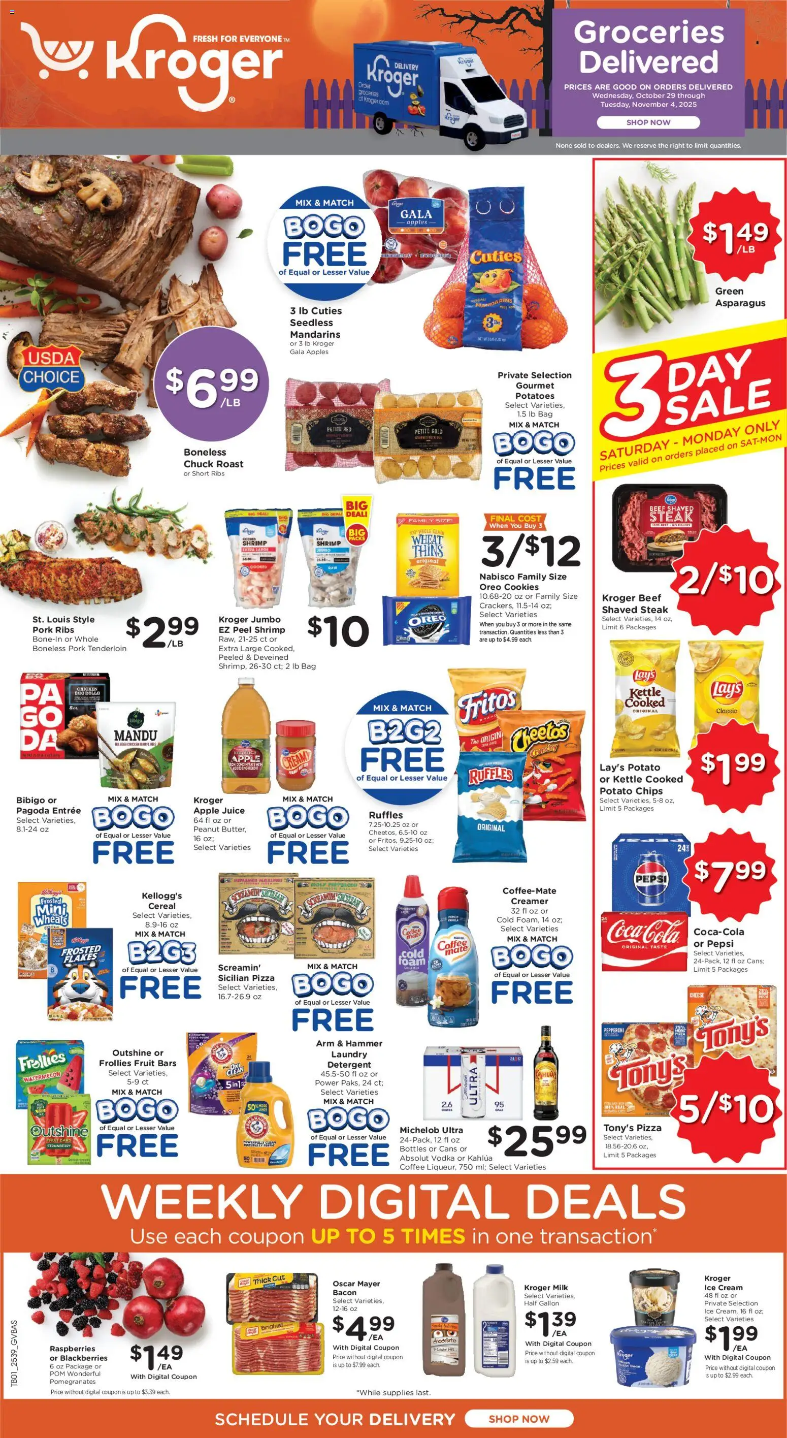 Kroger Weekly ads from 10/29/2025 >> Ad for next week - Page number 1