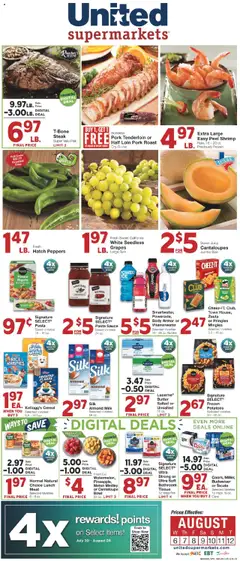 Ad Preview of United Supermarkets Weekly Ad from 08/06/2025