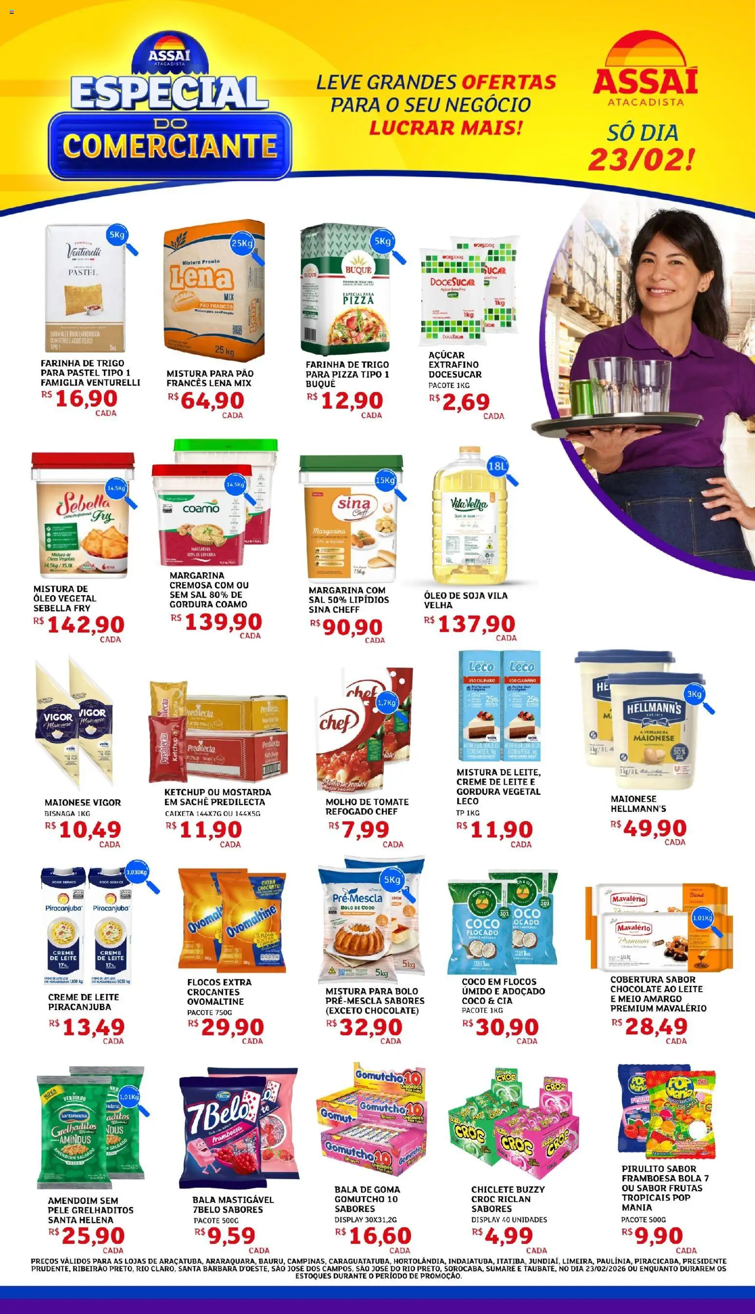 Pré-Visualização do folheto "Encarte - SP" da loja Assaí Atacadista válido a partir de 23/02/2026