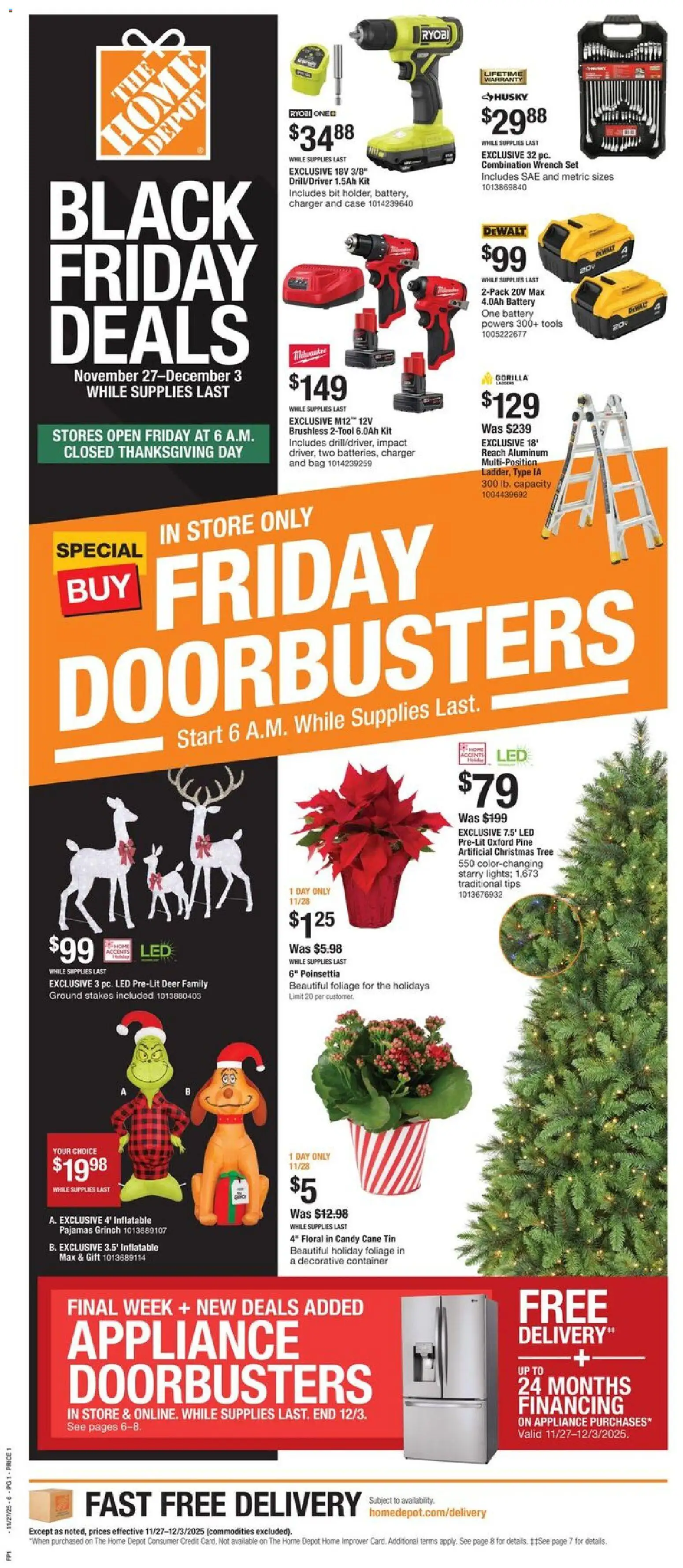 Ad Preview of Home Depot Local Ad - AZ from 11/27/2025