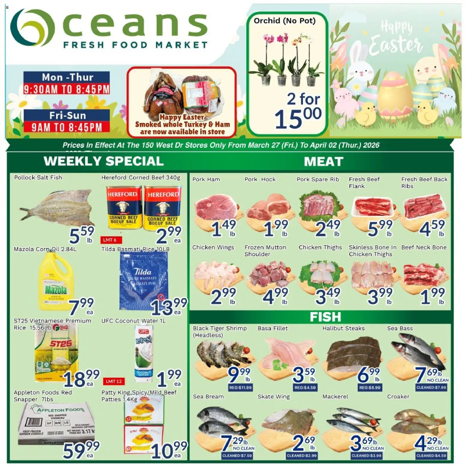 Preview of leaflet Oceans weekly flyer / circulaire from shop Oceans is valid from Mar 27, 2026 - Thé