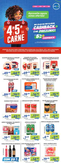Pré-Visualização do folheto "Prezunic ofertas" da loja Prezunic válido a partir de 22/04/2026