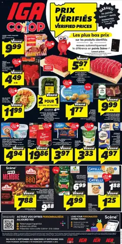 Un aperçu du dépliant Weekly flyer / circulaire du magasin IGA est valide à partir 11 sept. 2025