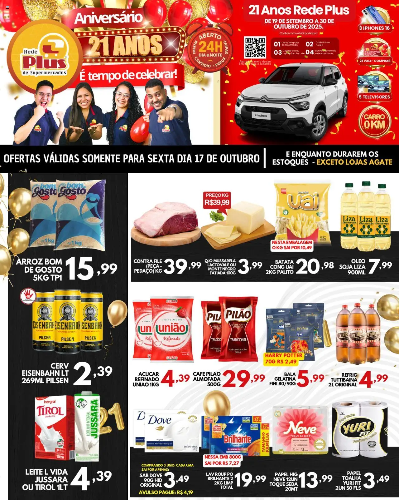 Rede Plus Supermercados folheto "Ofertas da semana" válido a partir de 17/10/2025 - número de página 1