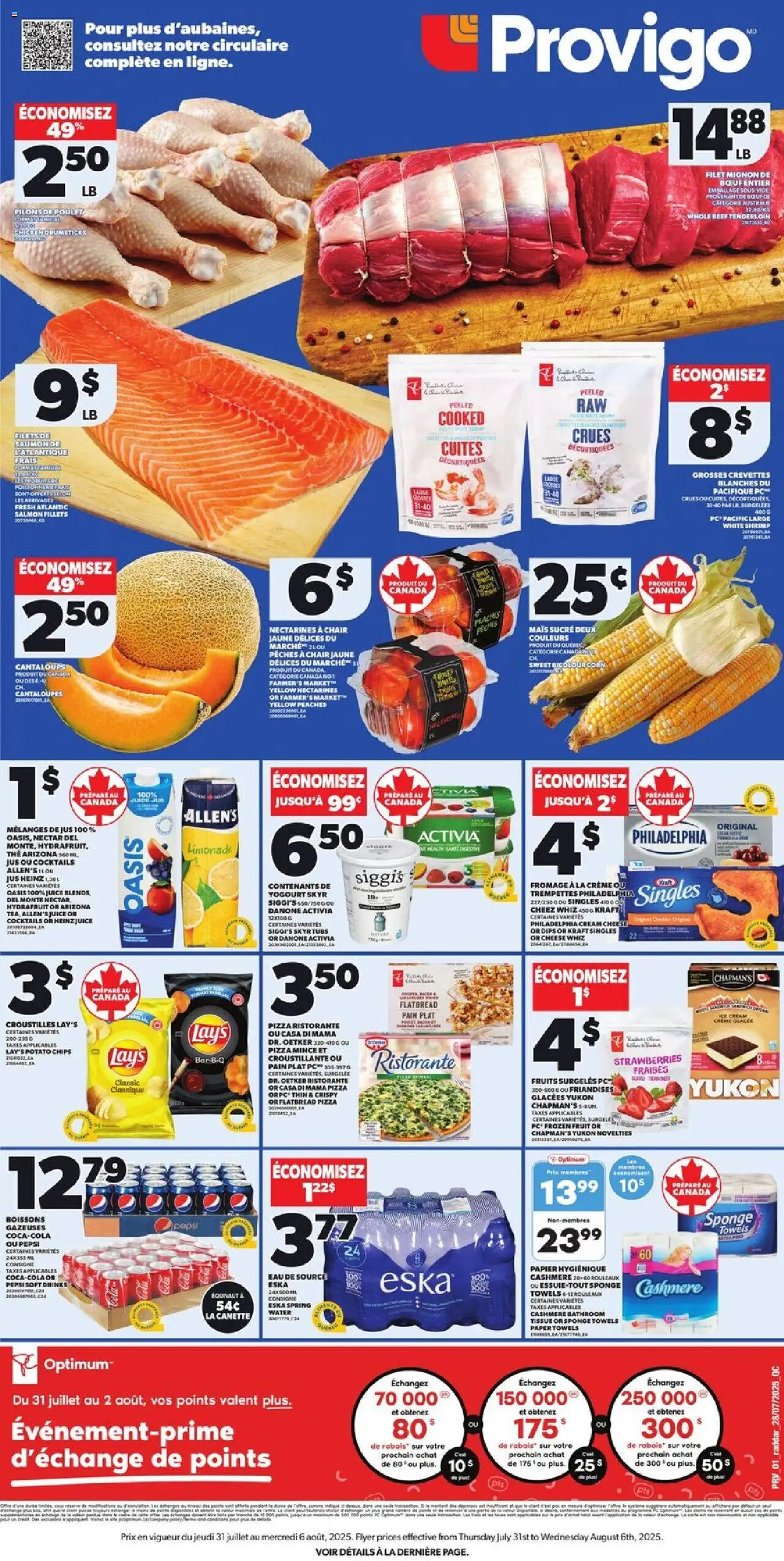 Provigo flyer valid from Jul 31, 2025 - page number 1