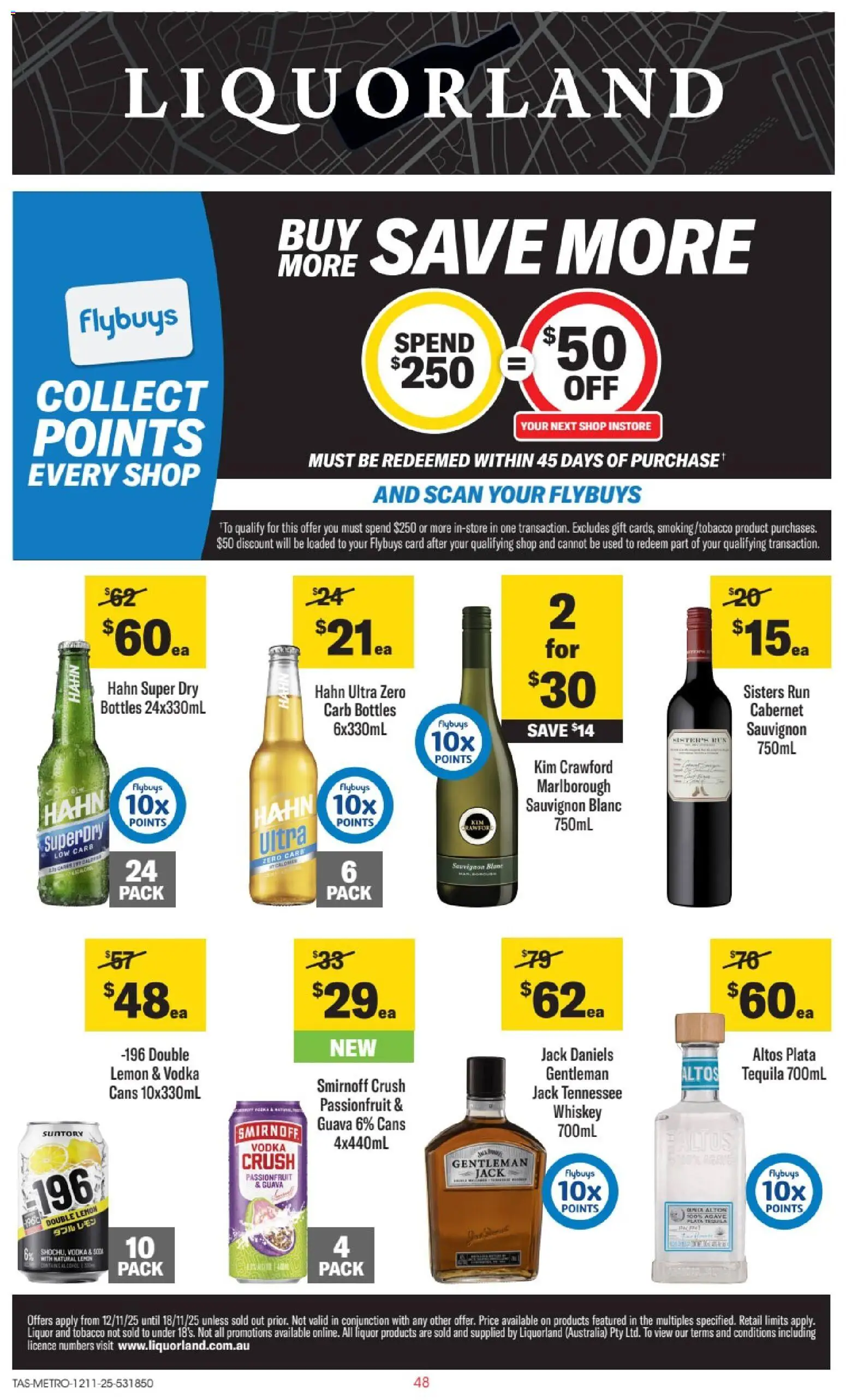 Preview of catalogue Catalogue TAS from shop Liquorland valid 12/11/2025