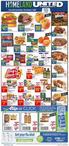 Ad Preview of Homeland Weekly Ad from 10/01/2025