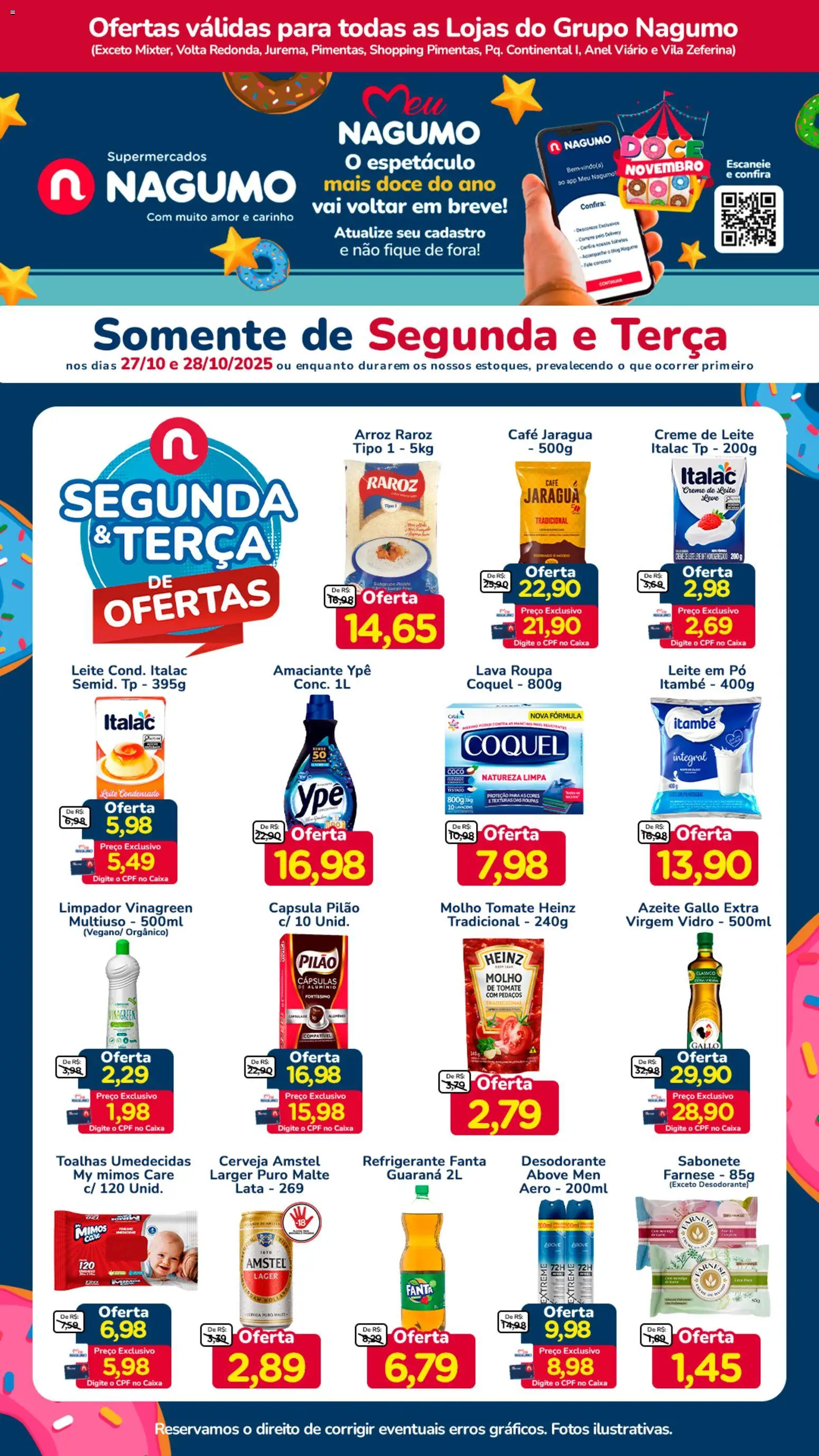 Nagumo folheto "Ofertas Segunda e Terça" válido a partir de 27/10/2025 - número de página 1