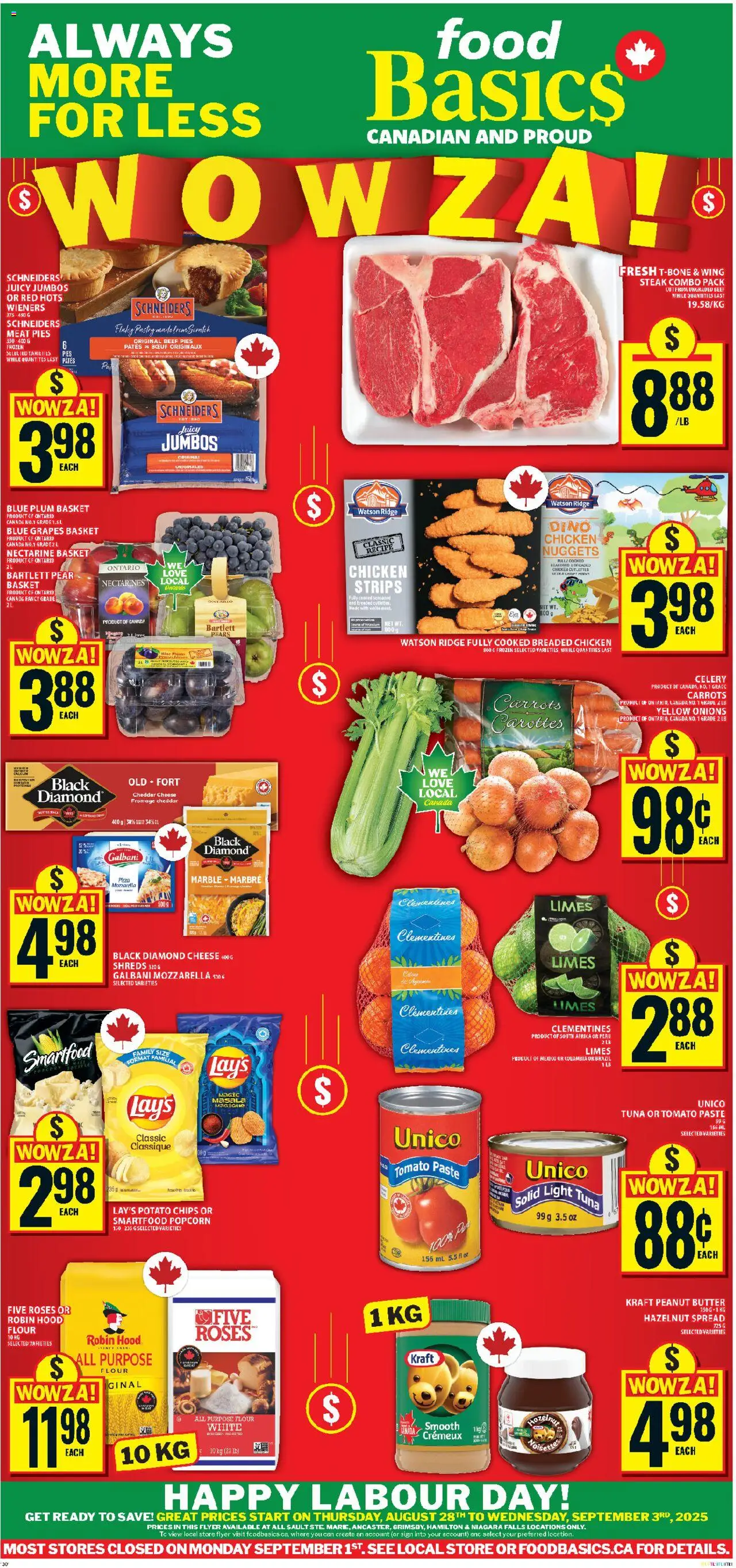 Food Basics flyer valid from Aug 28, 2025 - page number 1