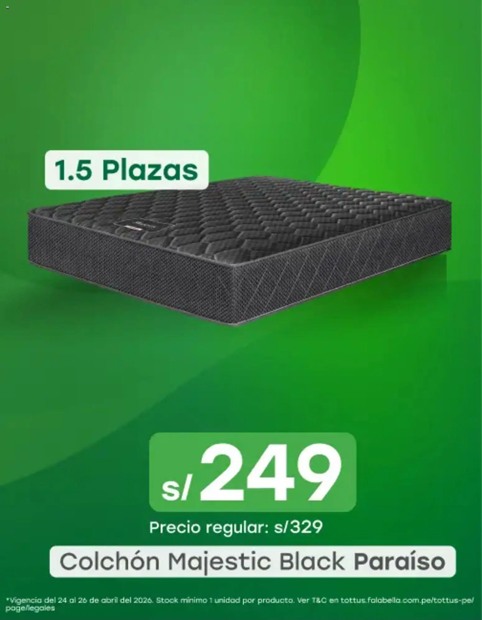 Vista previa de Tottus catálogo de la tienda Tottus válido desde 24/04/2026 - Colchón