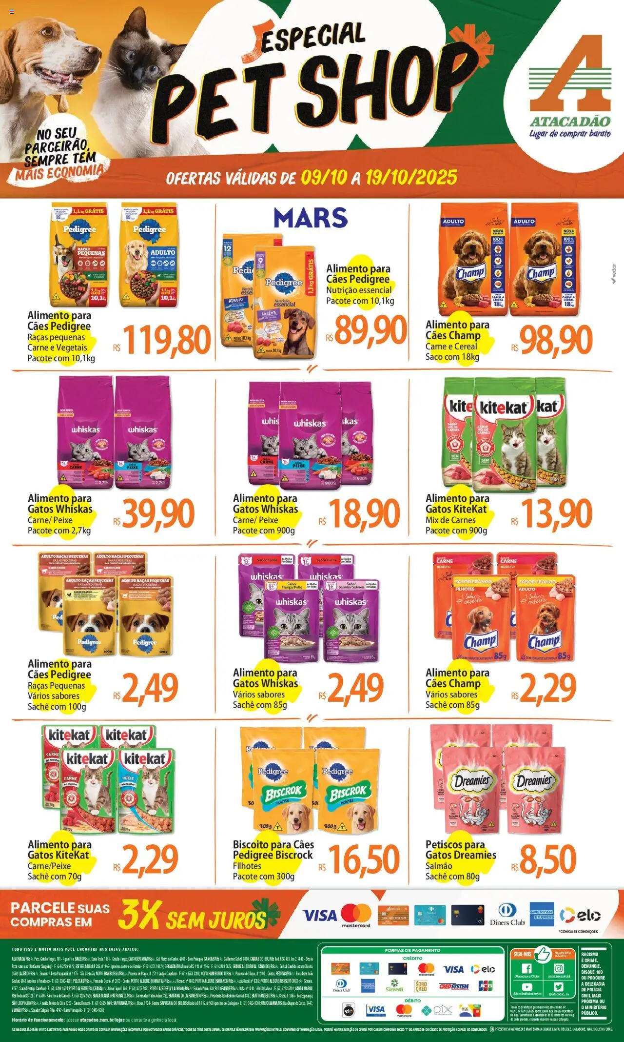 Atacadão folheto "Ofertas - RS" válido a partir de 09/10/2025 - número de página 1