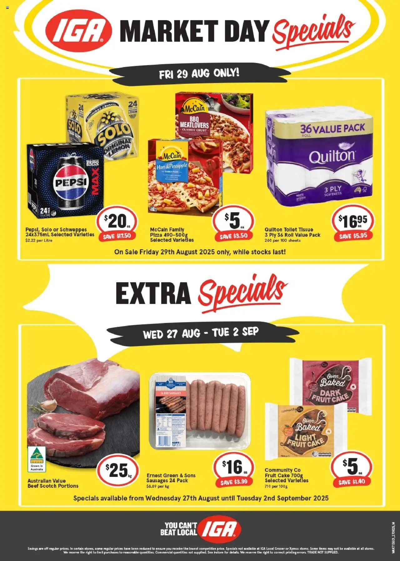 IGA catalogue valid from 27/08/2025 - page 1