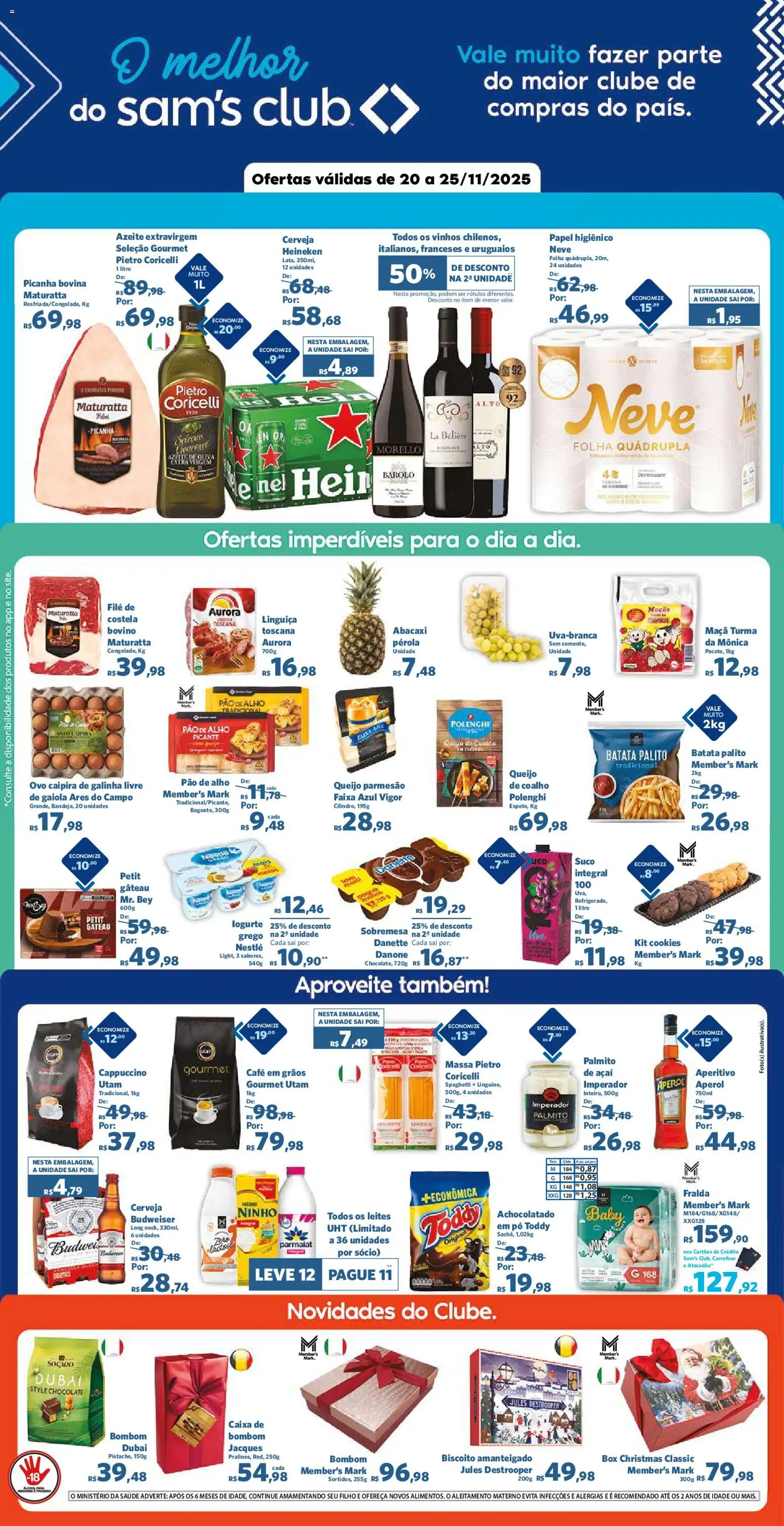 Pré-Visualização do folheto "Ofertas da semana" da loja Sam's Club válido a partir de 20/11/2025