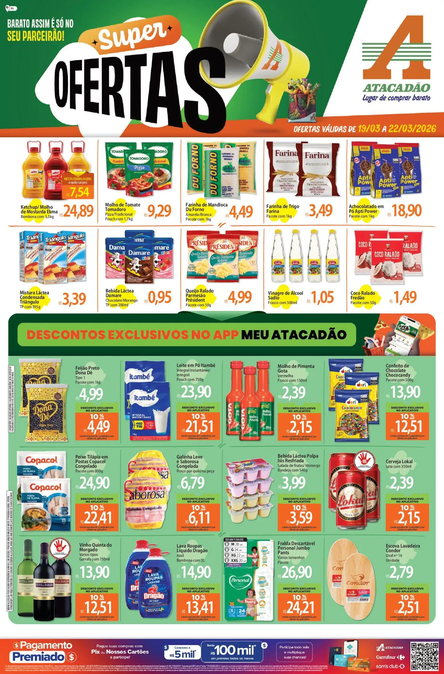 Pré-Visualização do folheto "Atacadão ofertas - PI" da loja Atacadão válido a partir de 19/03/2026