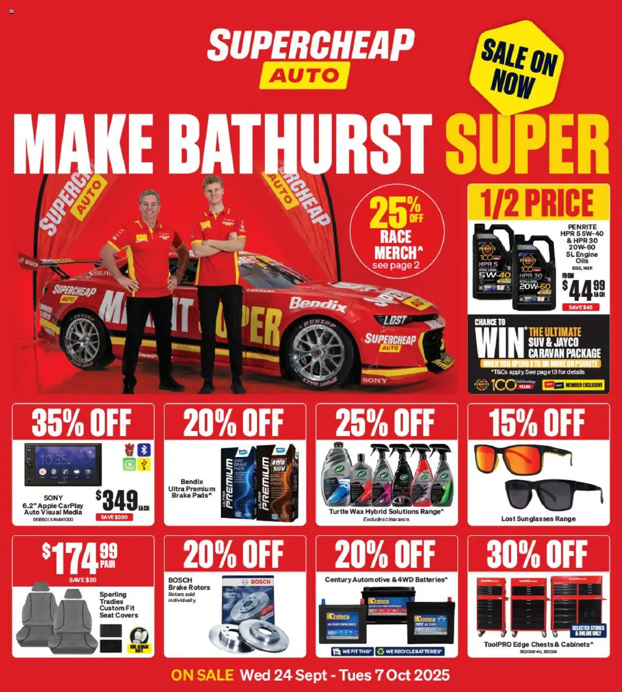 Catalogue Supercheap Auto catalogue valid from 24 Sept 2025 - page 1