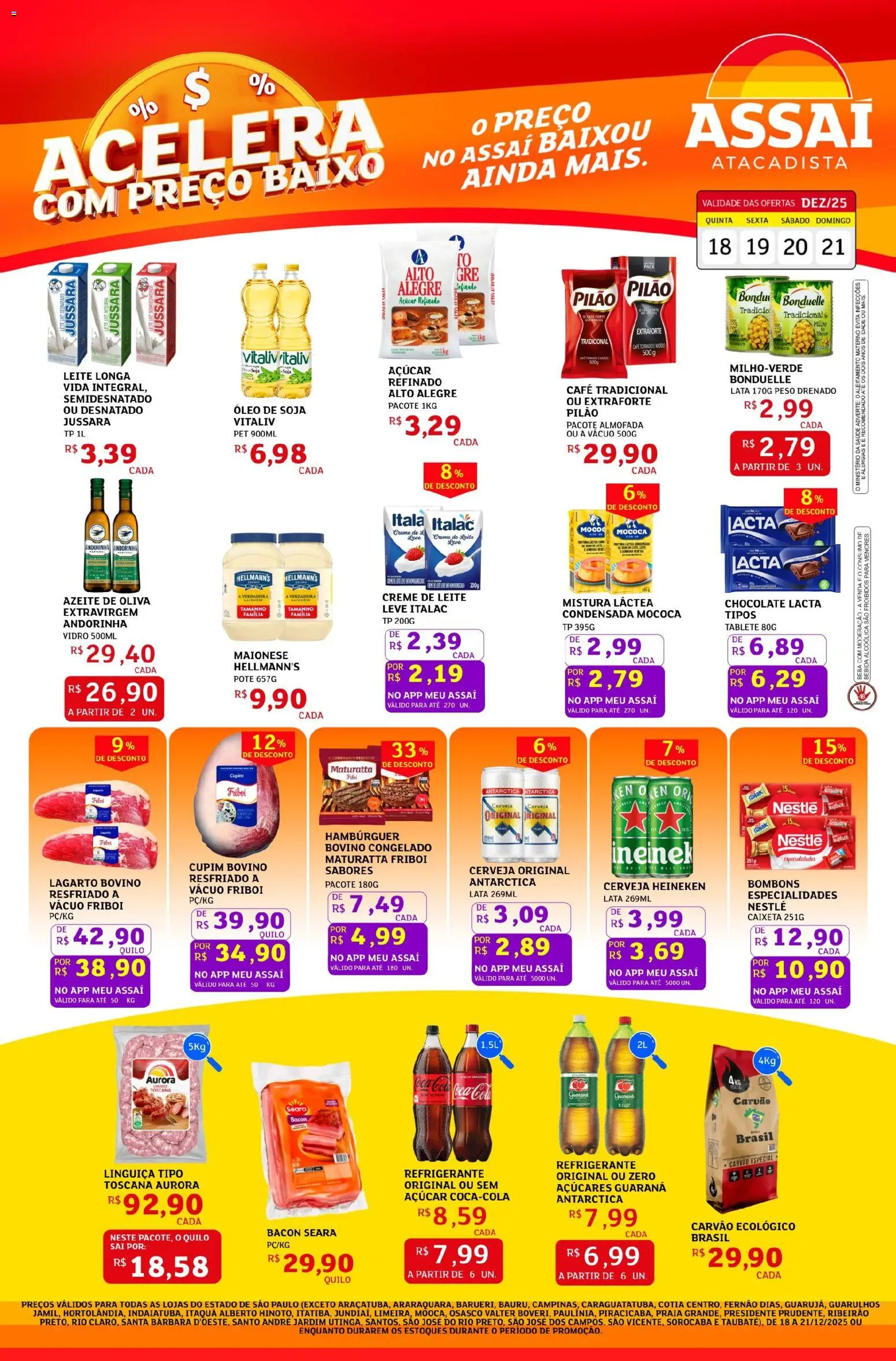 Pré-Visualização do folheto "Encarte - SP" da loja Assaí Atacadista válido a partir de 18/12/2025