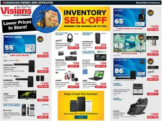 Un aperçu du dépliant Weekly flyer / circulaire du magasin Visions est valide à partir 1 août 2025