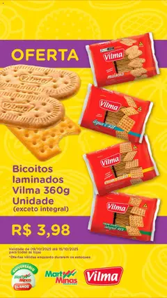 Pré-Visualização do folheto "Ofertas Especial do Biscoito" da loja Mart Minas válido a partir de 09/10/2025