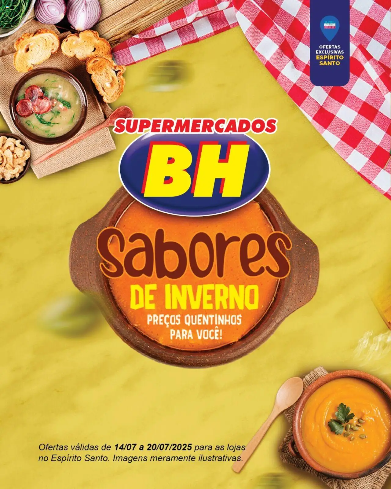 Supermercados BH folheto "Ofertas da semana" válido a partir de 14/07/2025 - número de página 1